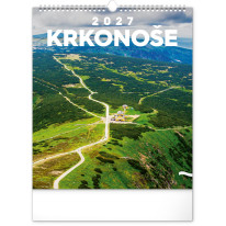 NOTIQUE Nástenný kalendár Krkonoše CZ 2027, 30 x 34 cm