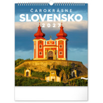 NOTIQUE Nástenný kalendár Čarokrásne Slovensko 2027, 30 x 34 cm