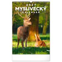 NOTIQUE Nástenný kalendár Poľovnícky CZ 2027, 33 x 46 cm