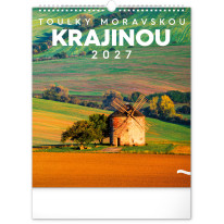 NOTIQUE Nástenný kalendár Potulky moravskou krajinou CZ 2027, 30 x 34 cm