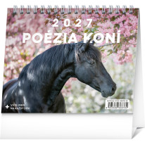 NOTIQUE Stolový kalendár Poézia koní 2027, 16,5 x 13 cm