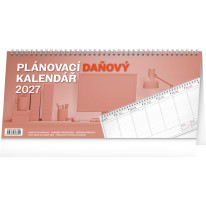 NOTIQUE Stolový kalendár Plánovací daňový CZ 2027, 33 x 14,5 cm