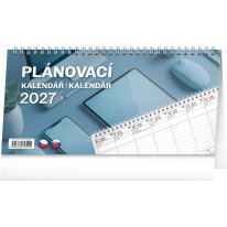 NOTIQUE Stolový kalendár Plánovací CZ/SK 2027, 25 x 12,5 cm