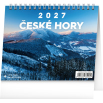 NOTIQUE Stolový kalendár České hory CZ 2027, 16,5 x 13 cm