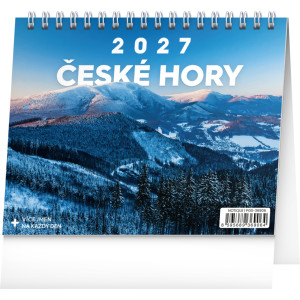 NOTIQUE Stolový kalendár České hory CZ 2027, 16,5 x 13 cm
