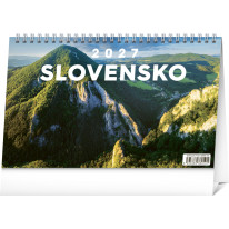 NOTIQUE Stolový kalendár Slovensko 2027, 23,1 x 14,5 cm