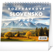 NOTIQUE Stolový kalendár Rozprávkové Slovensko 2027, 16,5 x 13 cm