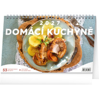 NOTIQUE Stolový kalendár Domáca kuchyňa CZ 2027, 23,1 x 14,5 cm