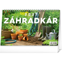 NOTIQUE Stolový kalendár Záhradkár 2027, 23,1 x 14,5 cm