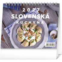 NOTIQUE Stolový kalendár Slovenská kuchyňa 2027, 16,5 x 13 cm