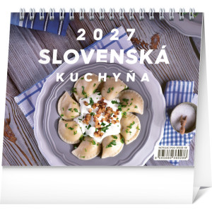 NOTIQUE Stolový kalendár Slovenská kuchyňa 2027, 16,5 x 13 cm