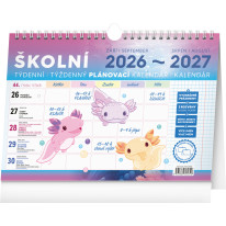 NOTIQUE Školský plánovací kalendár s háčikom CZ/SK 2027, 30 x 21 cm