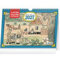 NOTIQUE Stolový kalendár Josef Lada CZ 2027, 30 x 21 cm