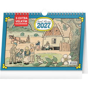 NOTIQUE Stolový kalendár Josef Lada CZ 2027, 30 x 21 cm