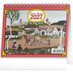 NOTIQUE Stolový kalendár Josef Lada CZ 2027, 16,5 x 13 cm