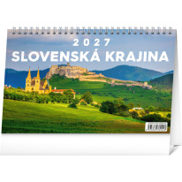 NOTIQUE Stolový kalendár Slovenská krajina 2027, 23,1 x 14,5 cm