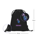BAAGL SADA 5 Core Fortnite Llama: batoh, vrecko, ľadvinka, obal na notebook, peňaženka GRS
