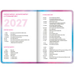 NOTIQUE Školský diár Axolotl CZ (september 2026 – december 2027), 9,8 x 14,5 cm
