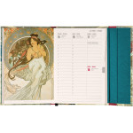 NOTIQUE Týždenný magnetický diár Alfons Mucha 2027, 11 x 16 cm