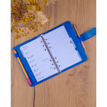 NOTIQUE Refill – Týždenný krúžkový diár s vymeniteľnými listami 2027, kráľovsky modrý, 12,5 x 19 cm