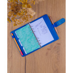 NOTIQUE Refill – Týždenný krúžkový diár s vymeniteľnými listami 2027, kráľovsky modrý, 12,5 x 19 cm