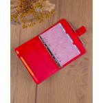 NOTIQUE Refill – Týždenný krúžkový diár s vymeniteľnými listami 2027, sýtočervený, 12,5 x 19 cm