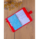 NOTIQUE Refill – Týždenný krúžkový diár s vymeniteľnými listami 2027, sýtočervený, 12,5 x 19 cm
