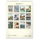 NOTIQUE Nástenný kalendár Vintage plagáty – japonské umenie 2027, 33 x 46 cm