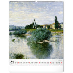 NOTIQUE Nástenný kalendár Claude Monet 2027, 48 x 56 cm