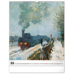 NOTIQUE Nástenný kalendár Claude Monet 2027, 48 x 56 cm