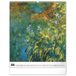 NOTIQUE Nástenný kalendár Claude Monet 2027, 48 x 56 cm