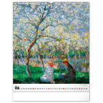 NOTIQUE Nástenný kalendár Claude Monet 2027, 48 x 56 cm