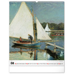 NOTIQUE Nástenný kalendár Claude Monet 2027, 48 x 56 cm
