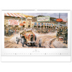 NOTIQUE Nástenný kalendár Oldtimers – Václav Zapadlík 2027, 64 x 42 cm