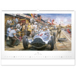 NOTIQUE Nástenný kalendár Oldtimers – Václav Zapadlík 2027, 64 x 42 cm