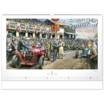 NOTIQUE Nástenný kalendár Oldtimers – Václav Zapadlík 2027, 64 x 42 cm