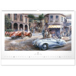 NOTIQUE Nástenný kalendár Oldtimers – Václav Zapadlík 2027, 64 x 42 cm
