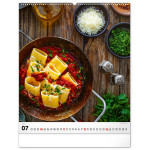 NOTIQUE Nástenný kalendár Gourmet 2027, 48 x 56 cm