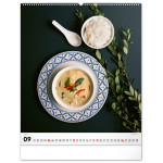 NOTIQUE Nástenný kalendár Gourmet 2027, 48 x 56 cm