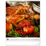 NOTIQUE Nástenný kalendár Gourmet 2027, 48 x 56 cm