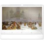 NOTIQUE Nástenný kalendár Slovanská epopej – Alfons Mucha 2027, 48 x 33 cm