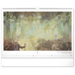 NOTIQUE Nástenný kalendár Slovanská epopej – Alfons Mucha 2027, 48 x 33 cm