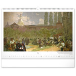 NOTIQUE Nástenný kalendár Slovanská epopej – Alfons Mucha 2027, 48 x 33 cm