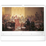 NOTIQUE Nástenný kalendár Slovanská epopej – Alfons Mucha 2027, 48 x 33 cm