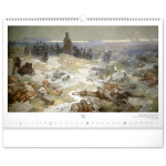 NOTIQUE Nástenný kalendár Slovanská epopej – Alfons Mucha 2027, 48 x 33 cm