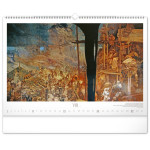 NOTIQUE Nástenný kalendár Slovanská epopej – Alfons Mucha 2027, 48 x 33 cm