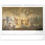 NOTIQUE Nástenný kalendár Slovanská epopej – Alfons Mucha 2027, 48 x 33 cm