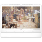NOTIQUE Nástenný kalendár Slovanská epopej – Alfons Mucha 2027, 48 x 33 cm