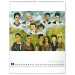 NOTIQUE Nástenný kalendár Frida Kahlo 2027, 48 x 56 cm