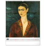NOTIQUE Nástenný kalendár Frida Kahlo 2027, 48 x 56 cm